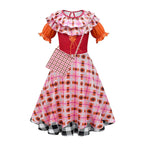 Girl's hocus pocus Mary Sanderson Cosplay Suit Costume Dress Outfits for kids - Azufun