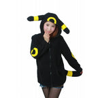 Pocket Monster Pokemon Umbreon Eevee Yellow Black Kigurumi Hoodie Coat - Azufun