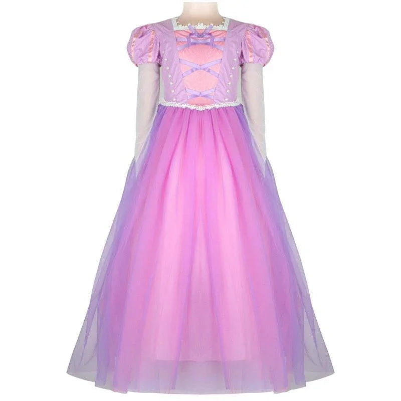 Fairy Tale Princess Rapunzel Performance Party Princess Dress For Girl - Azufun