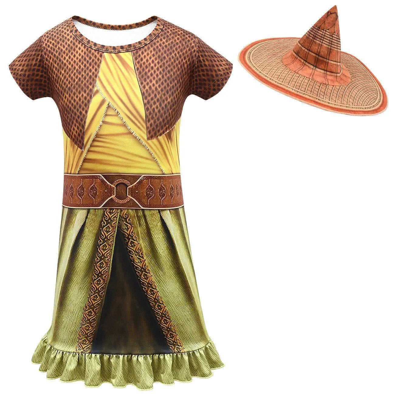 Raya and the Last Dragon Cosplay Kids Nightdress Sleepwear Girls Pajamas - Azufun