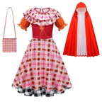 Girl's hocus pocus Mary Sanderson Cosplay Suit Costume Dress Outfits for kids - Azufun