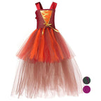 Girl Hocus Pocus Sanderson sisters Winifred Sarah Mary Tutu Dress for kids Halloween Cartoon Costume - Azufun