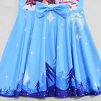 Anna Elsa 2 Cosplay Costume Kids Halloween Princess Dress Fancy Children Gowns dress Sleeveless dress - Azufun