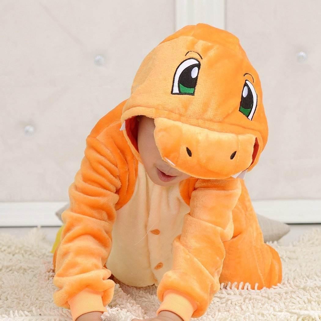 Kids Charmander Pokemon costume Kigurumi Pajamas - Azufun