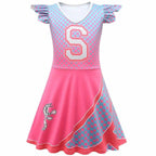 kids costume College Zombies 2 Cheerleader dress Costume Children's Dress - Azufun