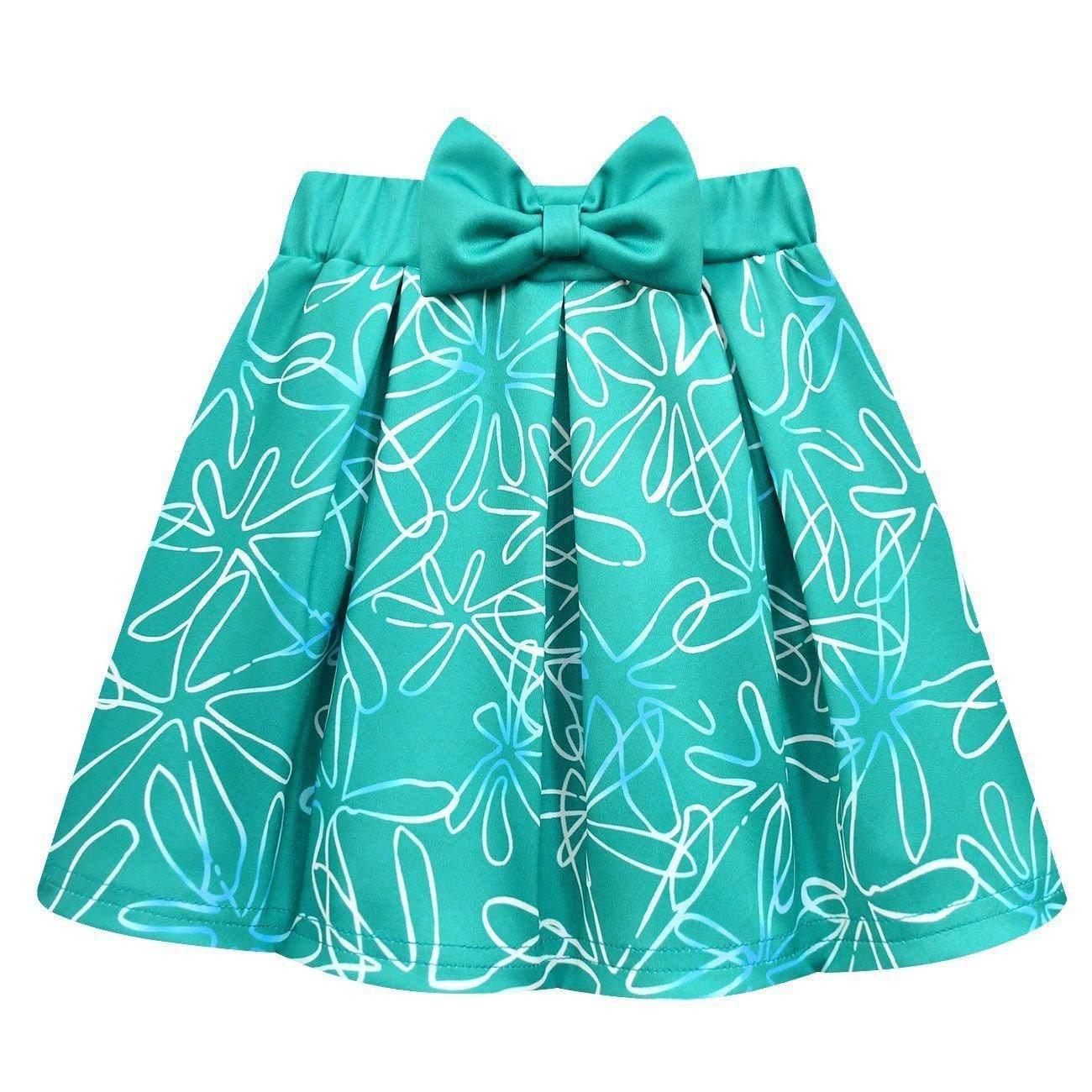 Kids' Inside Out Disgust Cosplay Costume Set Short Sleeve Pleated Dress with Bag - Azufun