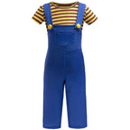 Kids Minions Cosplay Costume Boys' Suspender Outfit for Halloween Parties - Azufun