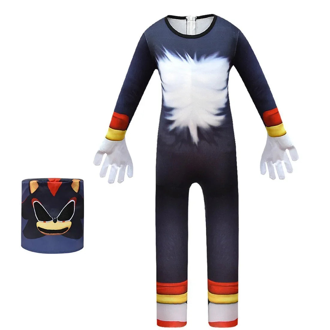 BuyKids Shadow the Hedgehog Cosplay Zentai Suit Costume Children Jumpsuit Bodysuit Outfits Now Cheaper With 3 - 5 Days Ship - PajamasBuy