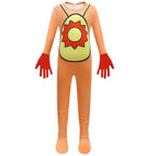 Kids' Smiling Critters Horror Jumpsuit Scary Animal Role Play Costume with Bag - Azufun
