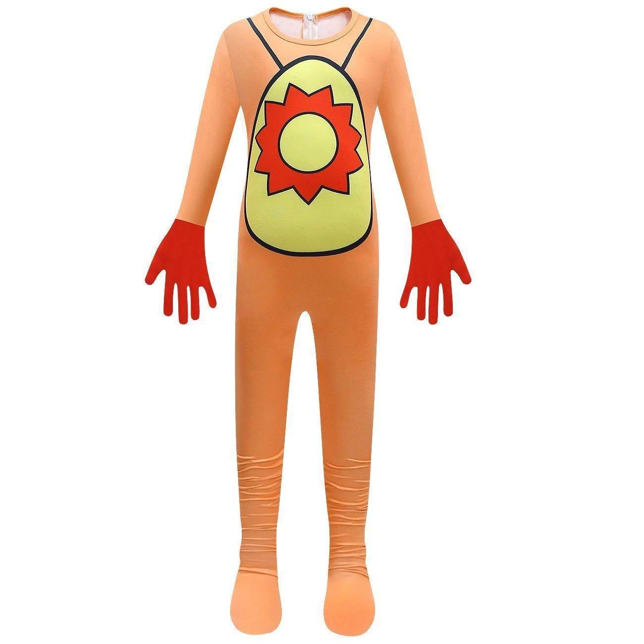 Kids' Smiling Critters Horror Jumpsuit Scary Animal Role Play Costume with Bag - Azufun