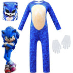BuyKids Sonic The Hedgehog Sonic Cosplay Zentai Suit Costume Children Jumpsuit Bodysuit Outfits Now Cheaper With 3 - 5 Days Ship - PajamasBuy