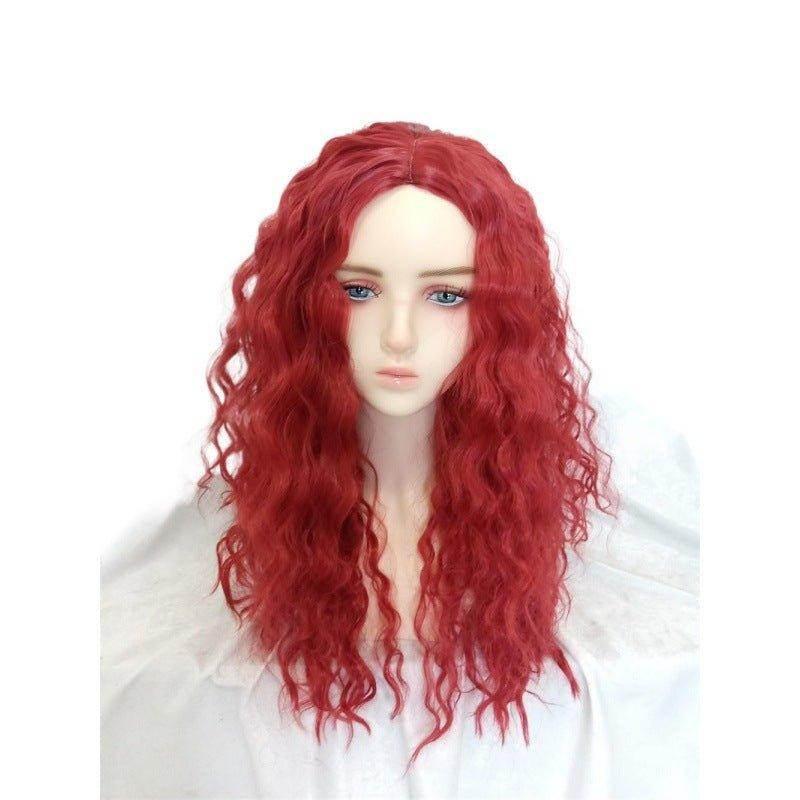 Kids' Uliana Costume Blue and Red Wig - Descendants 4: The Rise of Red - Azufun