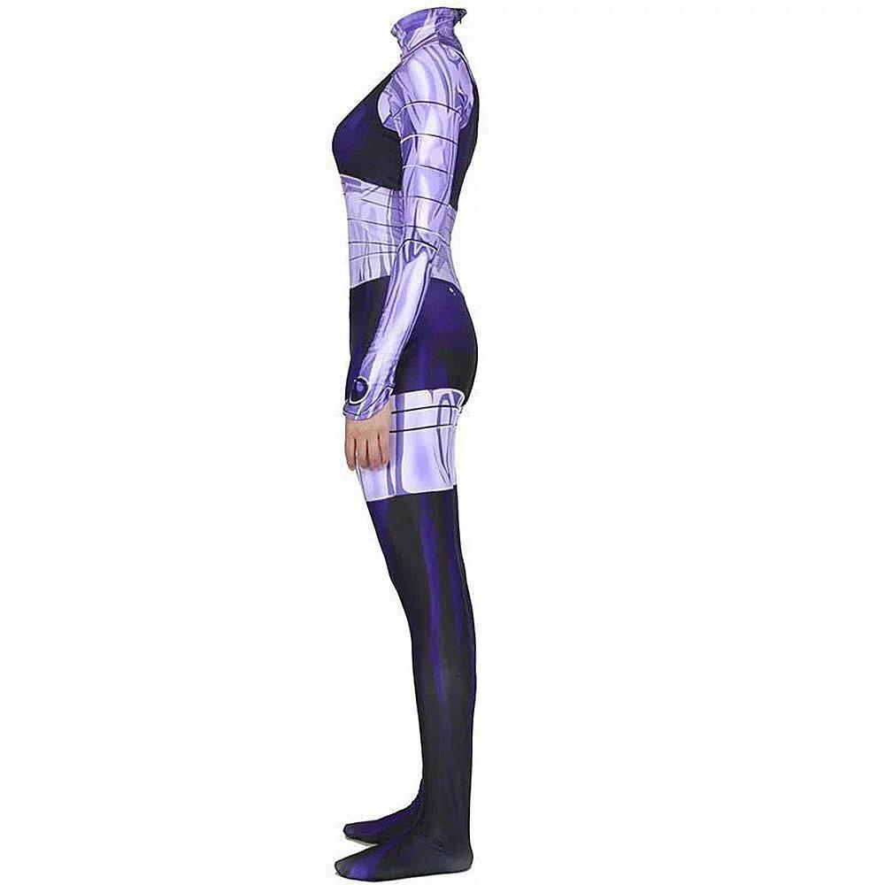 Komand'r Blackfire Costume Jumpsuit Bodysuit Titans Cosplay Halloween - Azufun