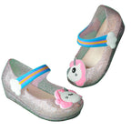 BuyLed Unicorn Shoes Kids Glitter Shoes Mary Jelly Flats Shoes For Girls Now Cheaper With 3 - 5 Days Ship - PajamasBuy