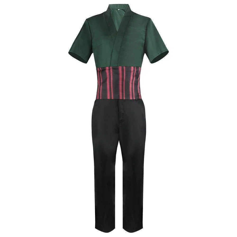 live Movie One Piece Roronoa Zoro Cosplay Costume Whole Set - Azufun
