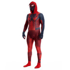 Miles Morales Crimson Cowl Spider Man Costume Red Cape Halloween Cosplay for Kids and Adults - Azufun