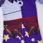 Moondrop Sundrop FNFA Cosplay Costume Outfit Sun Moon Clown Costume Halloween for Kids - Azufun