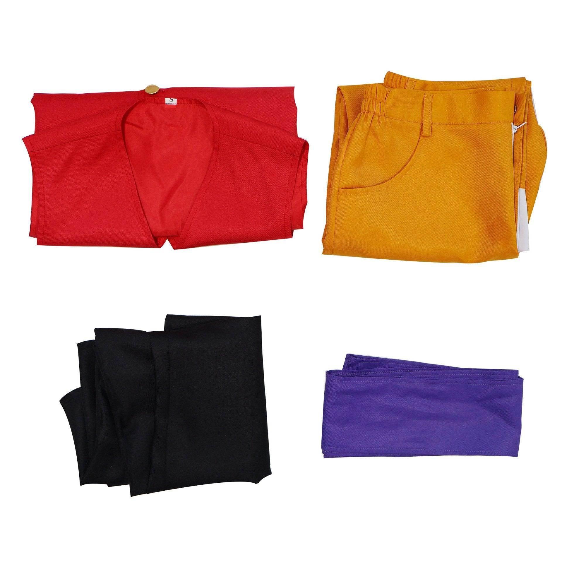 one picece luffy costume Anime Cosplay with straw hat Whole Set - Azufun