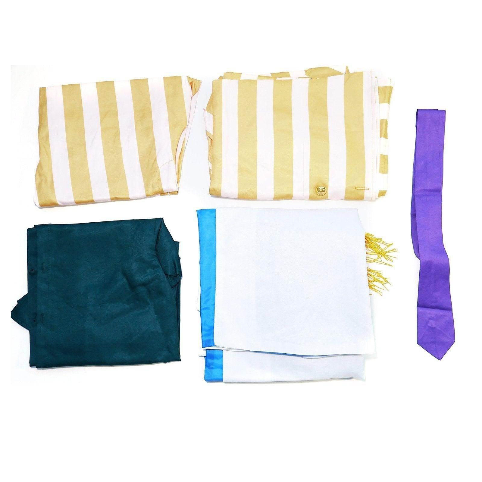 One Piece Wano Country Kizaru Costume Party Carnival Cosplay Full Set - Azufun