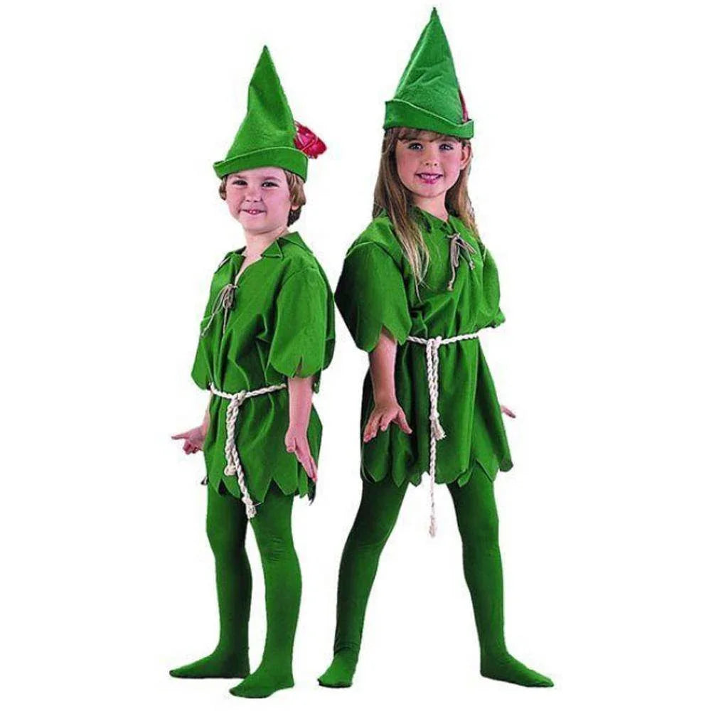 Peter Pan Robin Hood Storybook Adult Kid Dress Up Party Green Costume - Azufun