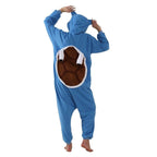 Pokemon Blastoise Costume Onesie for Adults Cozy Cartoon Fleece Kigurumi Pajamas - Azufun