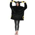 Pok¨¦mon Umbreon Cartoon Keep Warm Costume Halloween Animal Lazy TV Blanket - Azufun