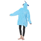 Pokemon Vaporeon Hoodie Wearable Costume Keep Warm Cozy Lazy TV Blanket - Azufun