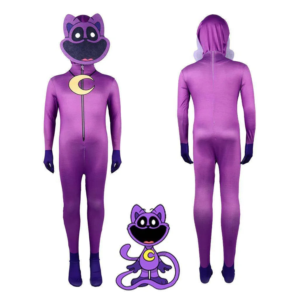 Poppy Playtime Game Costume Hoppy Hopscotch Catnap Zentai Cosplay Halloween - Azufun