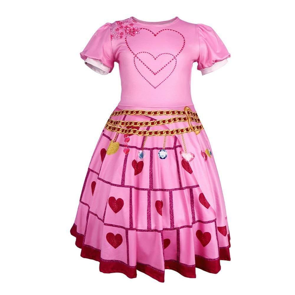 Red from Descendants 4 Queen Of Hearts Costume Jumpsuit For Kids - Azufun