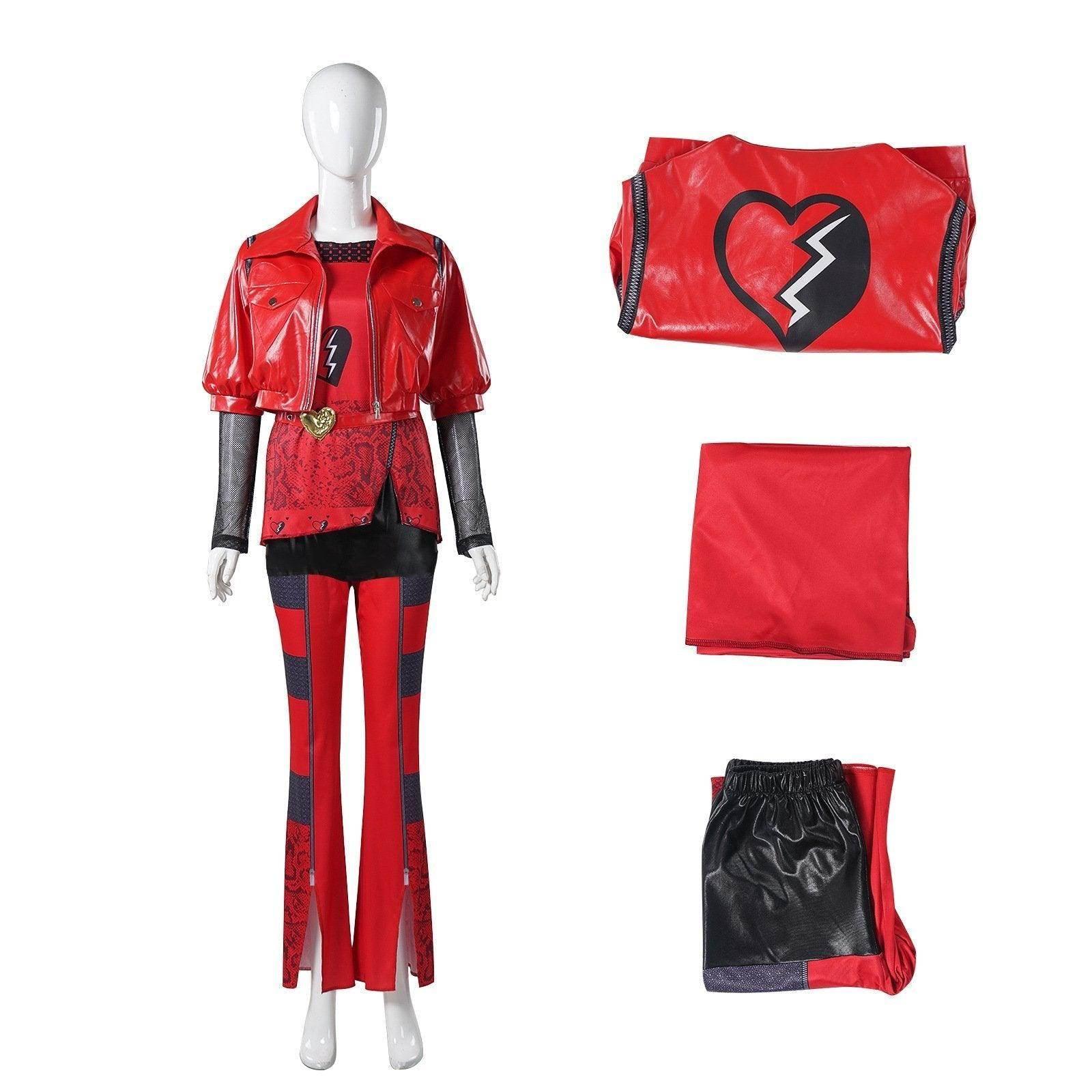 Red from Descendants 4 Queen Of Hearts Costume suit For Adult - Azufun