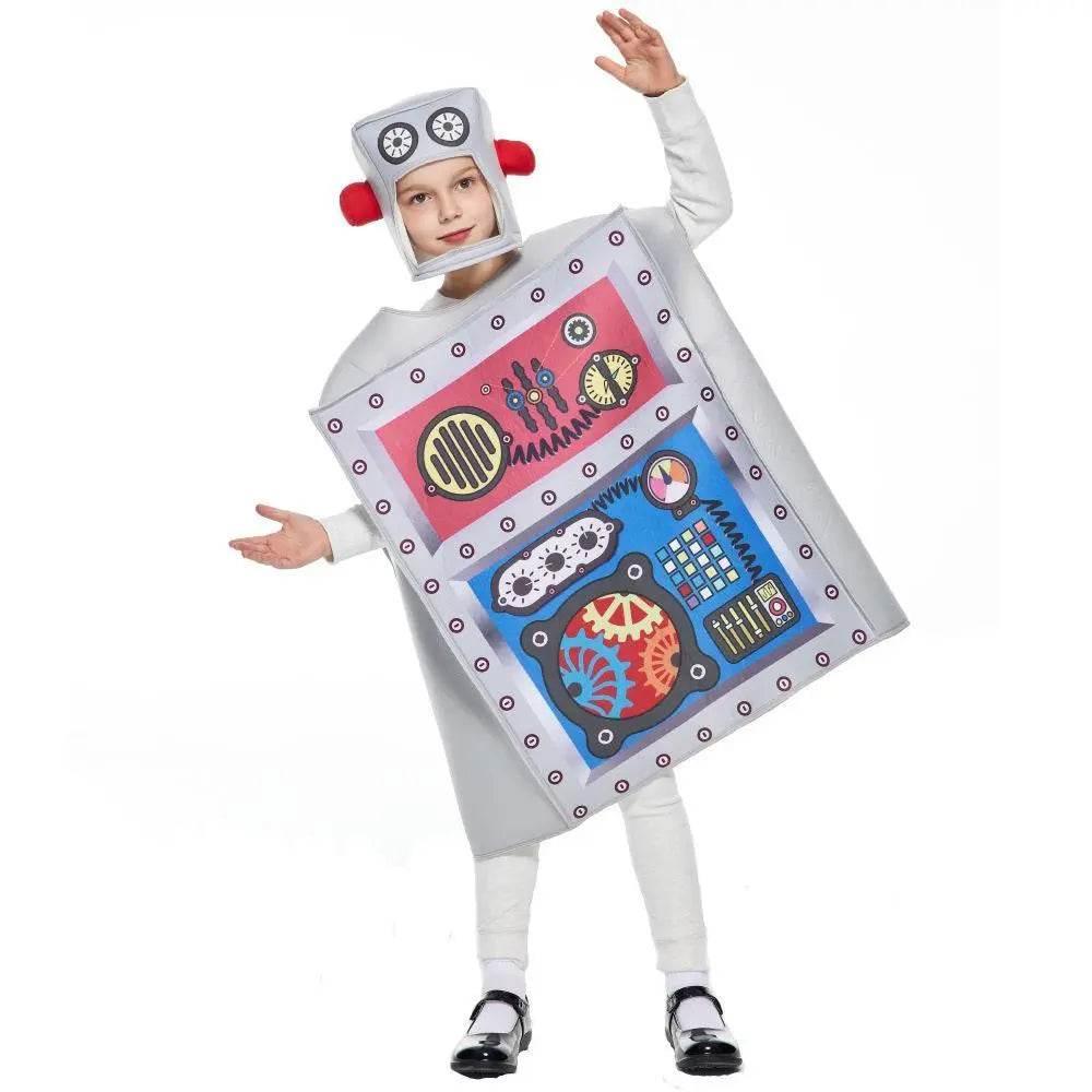 robot Cosplay Costumes Compound Sponge Party halloween for Kids - Azufun