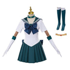 Sailor Moon Sailor Neptune Kaiou Michiru Costume Uniform Cosplay Dress Outfits Halloween Suit - Azufun