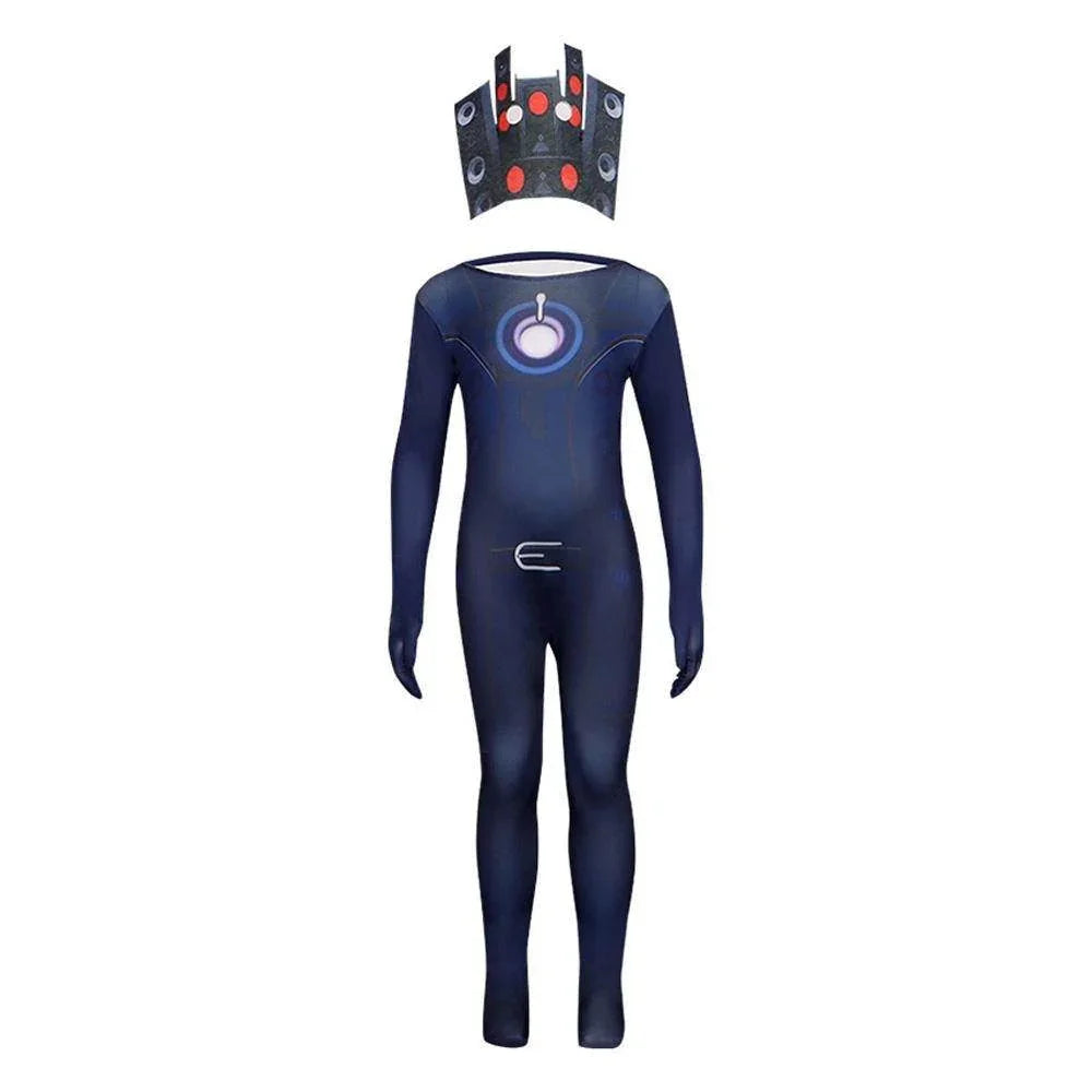 Skibidi Toilet Game Kids Cosplay Costume Jumpsuit Halloween Carnival Suit - Azufun