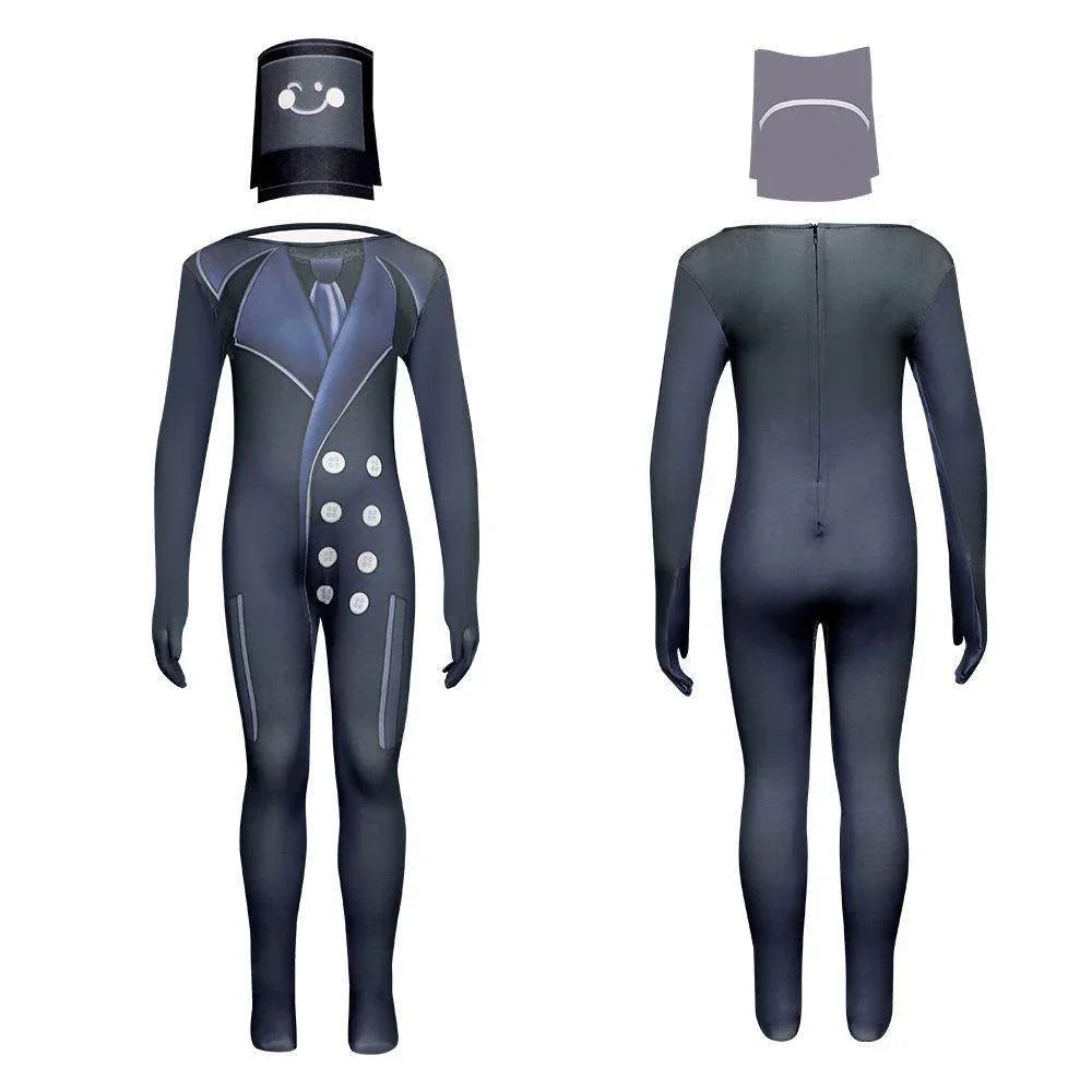 Skibidi Toilet Game Kids Cosplay Costume Jumpsuit Halloween Carnival Suit - Azufun