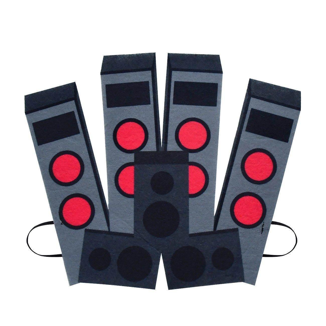 Skibidi Toilet Outfits Orange Jumpsuit Mask Titan Tv man Cosplay Costume For Kids - Azufun