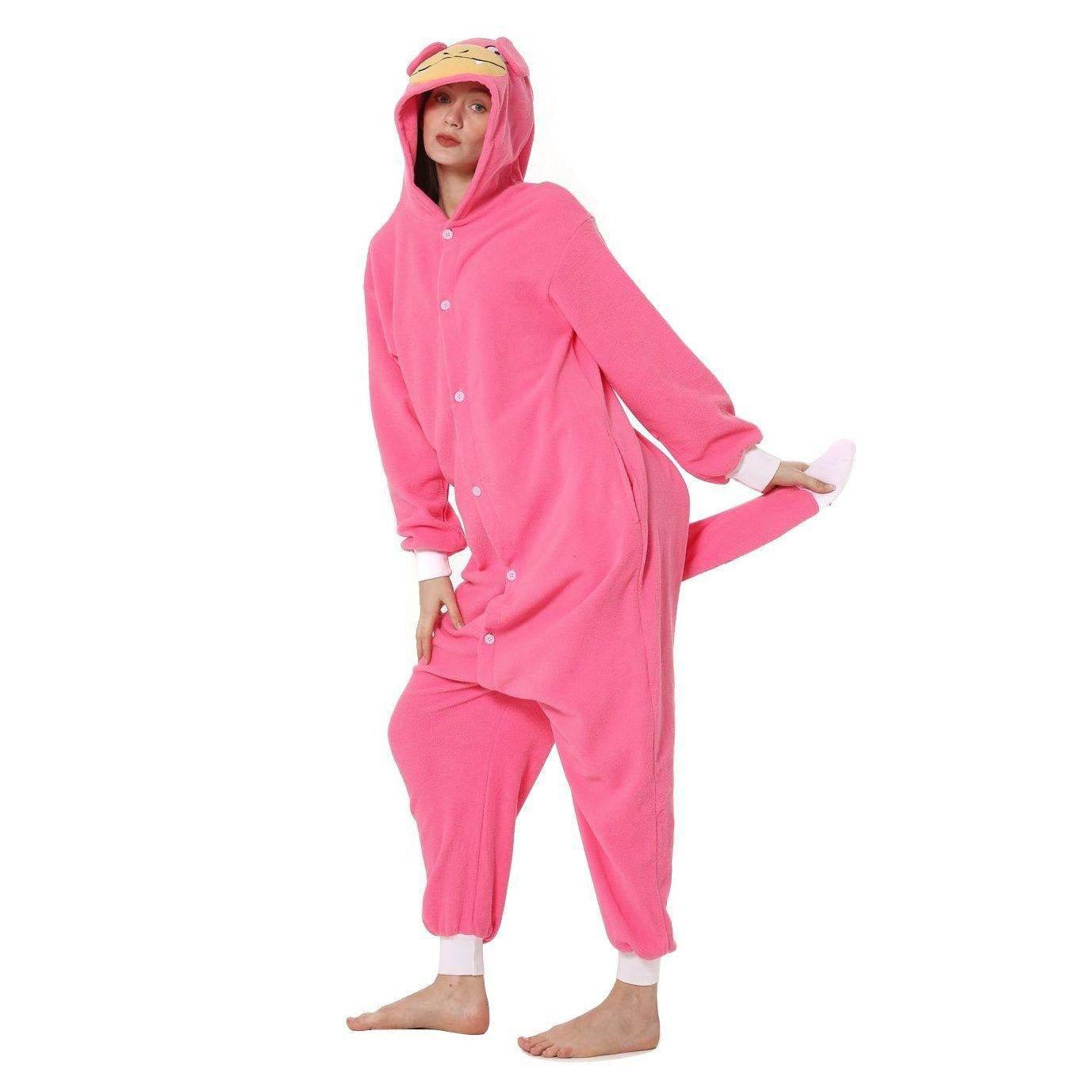 Slowpoke Kigurumi Onesies Anime Pokemon Pajamas Pyjamas Halloween Costume - Azufun