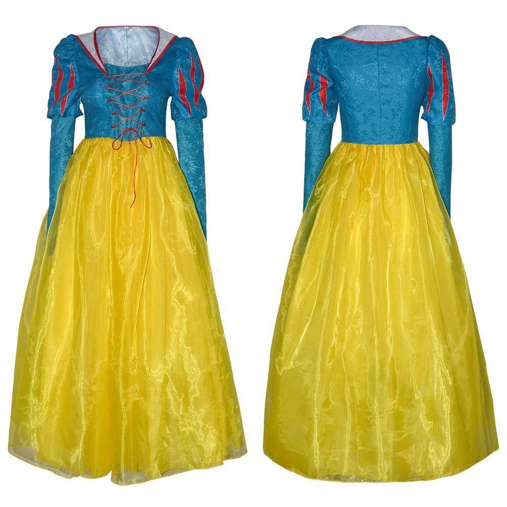 Snow White Princess Dress Cosplay Costume Carnival For Adult - Azufun
