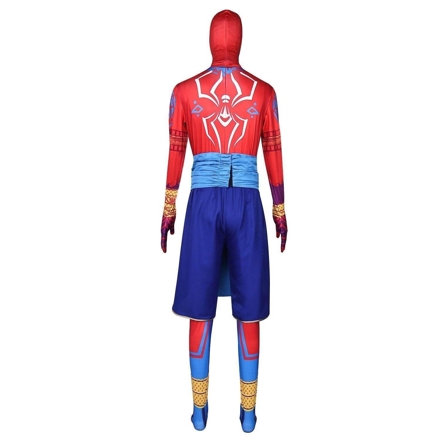 Spider-Man India Pavitr Prabhakar Bodysuit Costume Cosplay Spider-Man: Across The Spider-Verse Suit - Azufun