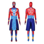Spider-Man India Pavitr Prabhakar Bodysuit Costume Cosplay Spider-Man: Across The Spider-Verse Suit - Azufun