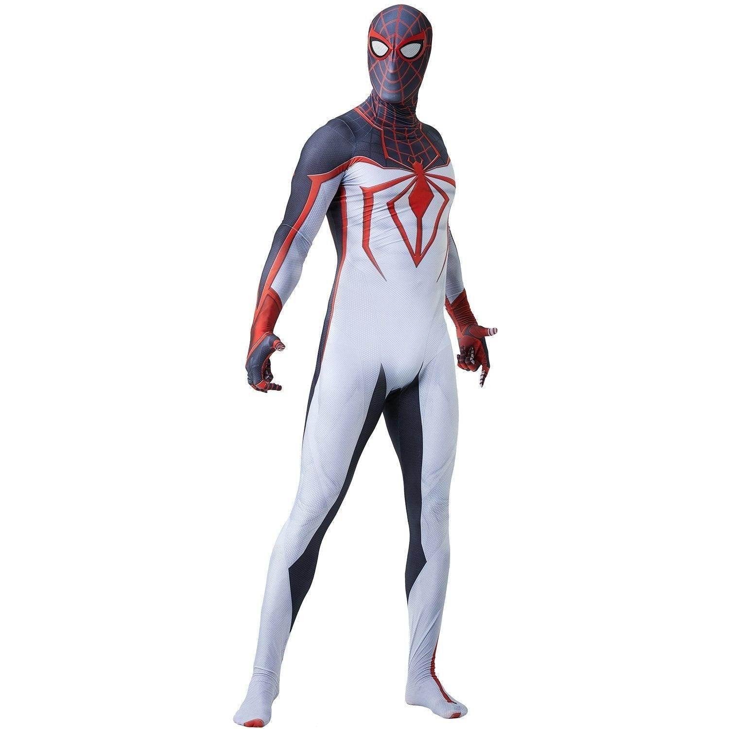 Spider-Man PS5 Game Miles Morales Tight Jumpsuit Costume for Adults and Kids - Azufun
