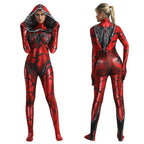 Spider-Man Venom Spider-Gwen Stacy Jumpsuit Lady Carnage Hooded Cosplay Costume Halloween - Azufun