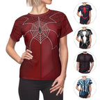 Spider-Woman Women's Short sleeve Shirt Madame Web Costume SuperHero Outfit - Azufun