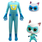 Super Cute Kitties Jumpsuits Cosplay costume With Mask For Kids