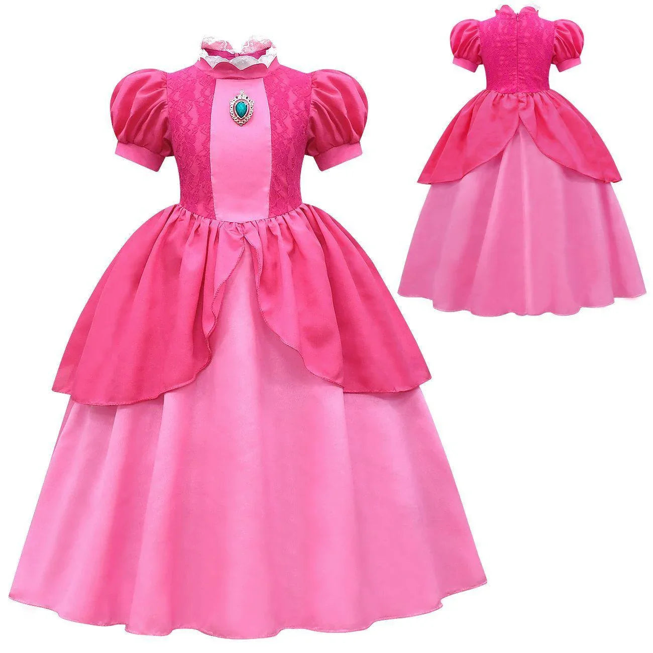 Super Mario Bros Princess Peach Kids Girls Tutu Dress Outfits Cosplay Costume - Pajamasbuy