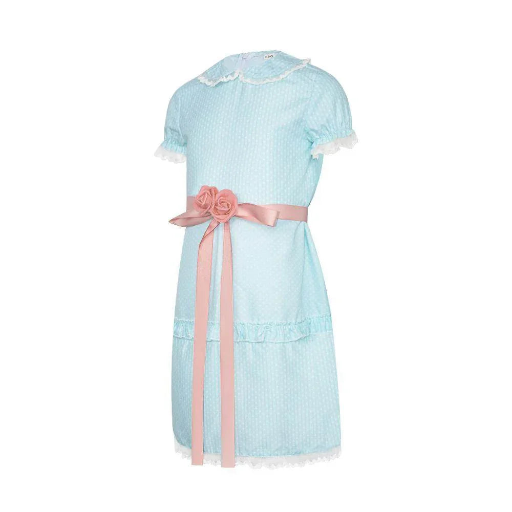 The Shining Twin Girls Cosplay Costume Halloween Dress for Kids - Azufun