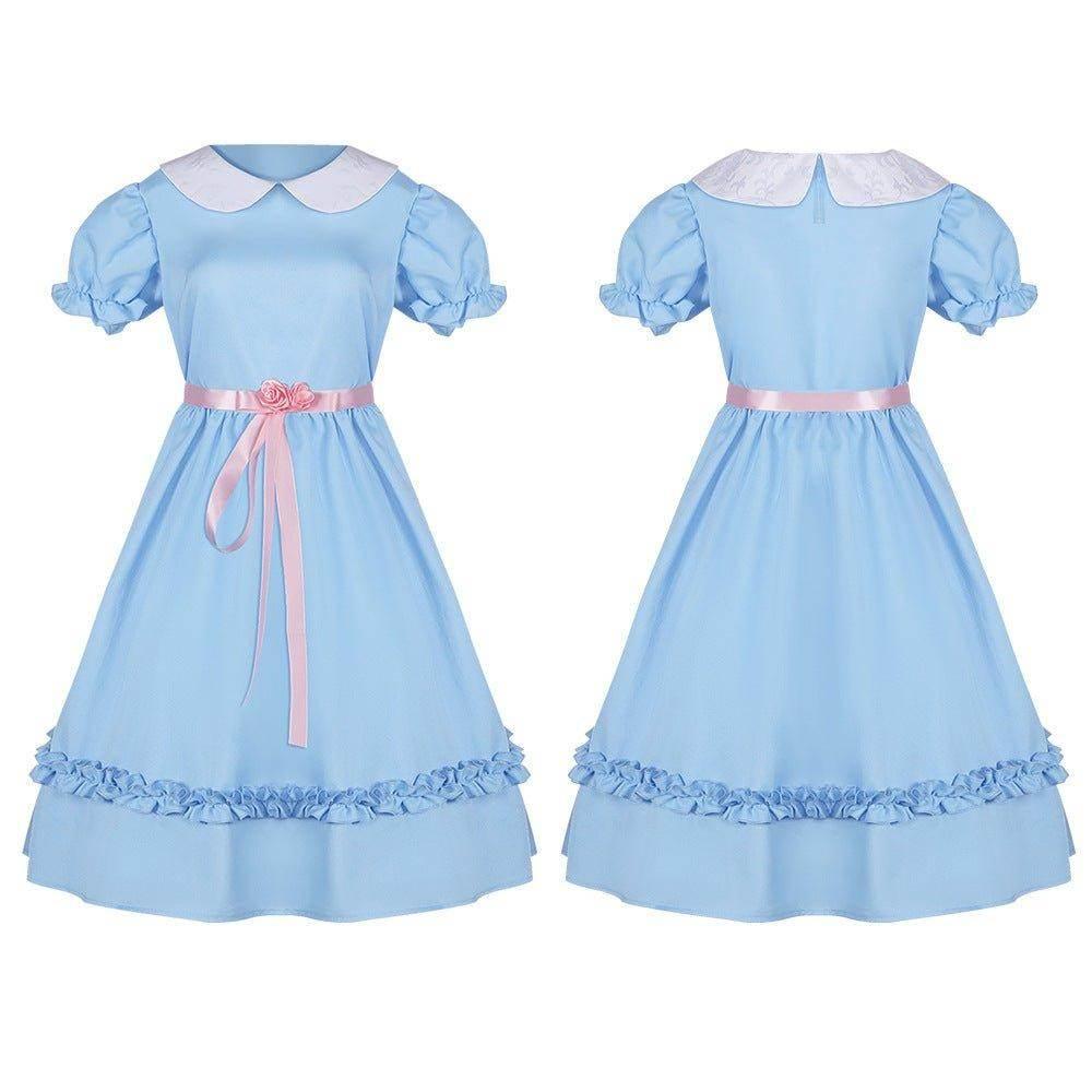 The Shining Twins Prom Dress Costume Cosplay Outfits Halloween Carnival Suit - Azufun