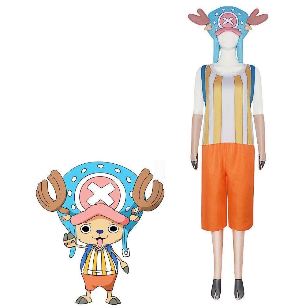 Tony Chopper Anime One Piece Cosplay Costumes Carnival Party Full Set - Azufun