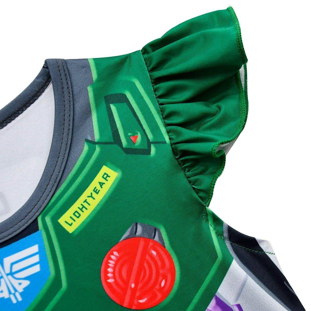 Toy Story 4 Miss Buzz Lightyear Costume Dress For Kids Girls - Azufun