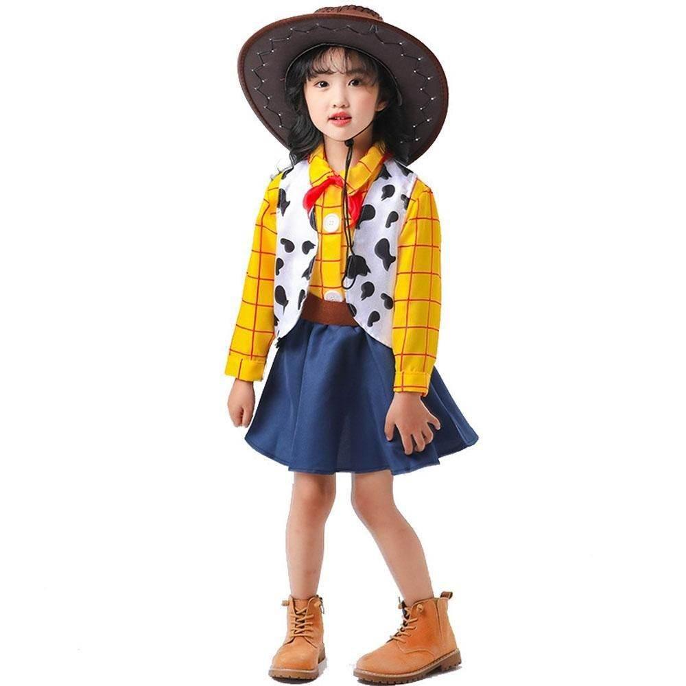 Toy Story 4 Woody Costume Halloween For Kids Child Girls Boys - Azufun