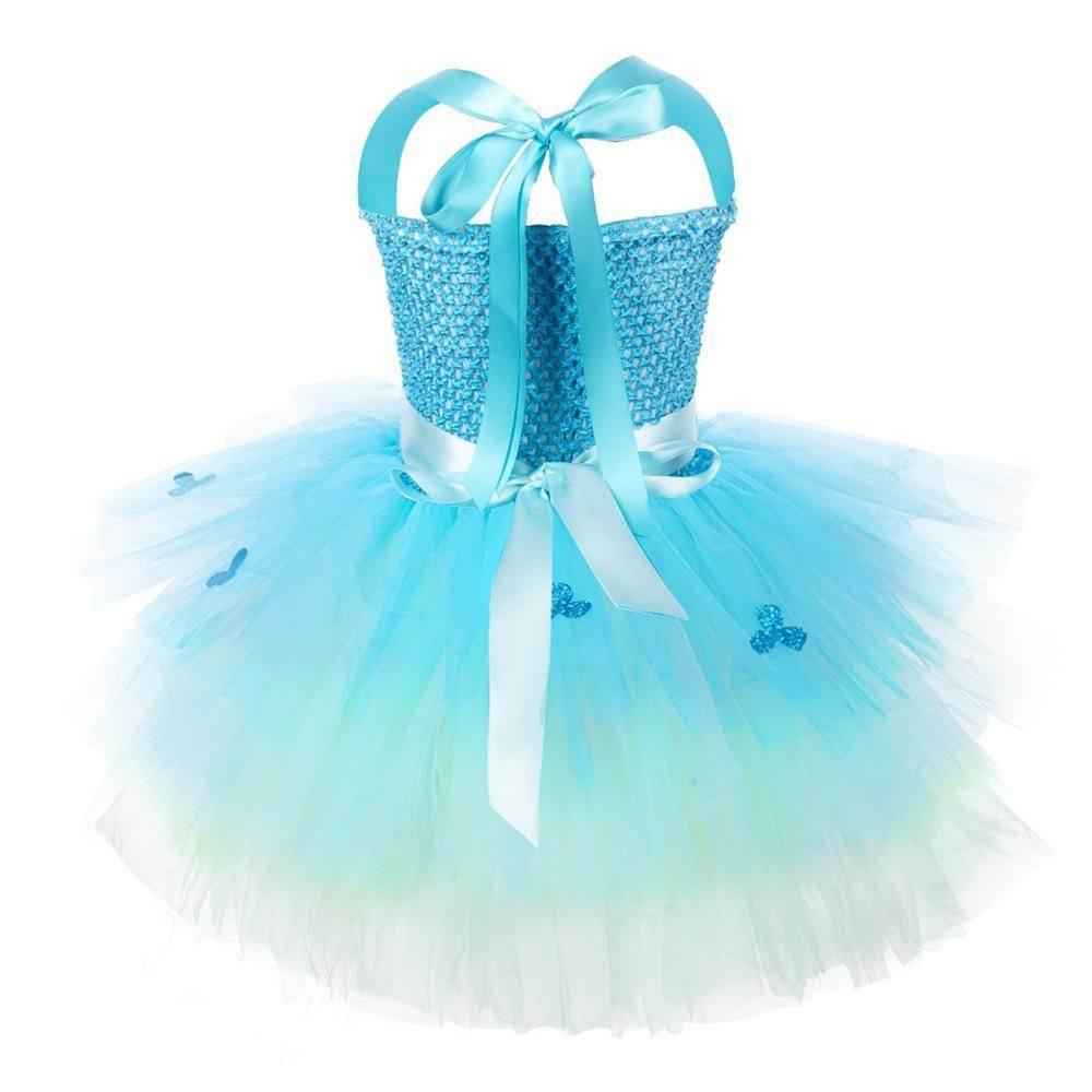 Trolls Girls gown Princess Poppy dress Birthday party ball - Azufun